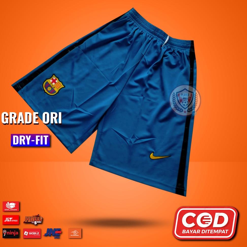 (PRODUK ERTUU) Celana Bola Barca Home UCL 2021/22 Best Quality Impor Grade Ori Thailand