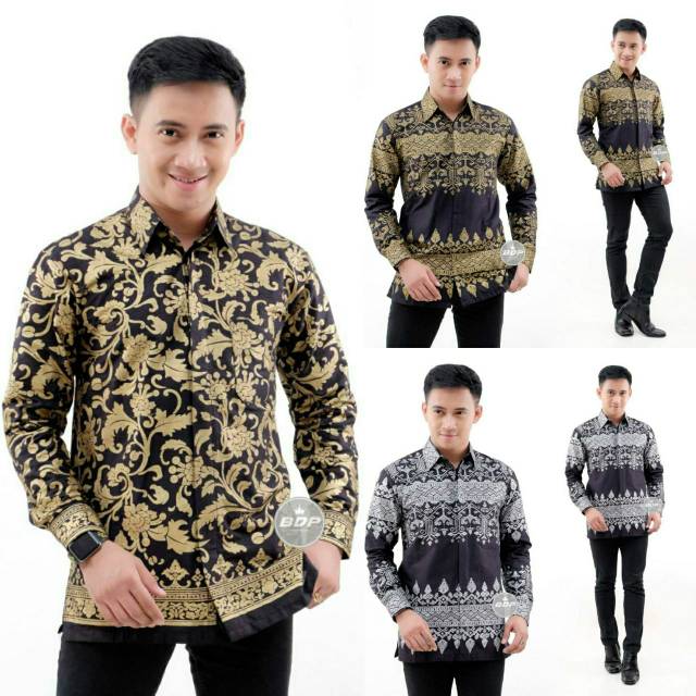 Size M L Xl Xxl Bswart Batik Hrb026 Kenongo Hem Pendek Padi Pekalongan M L Xl Batik Pria Murahl