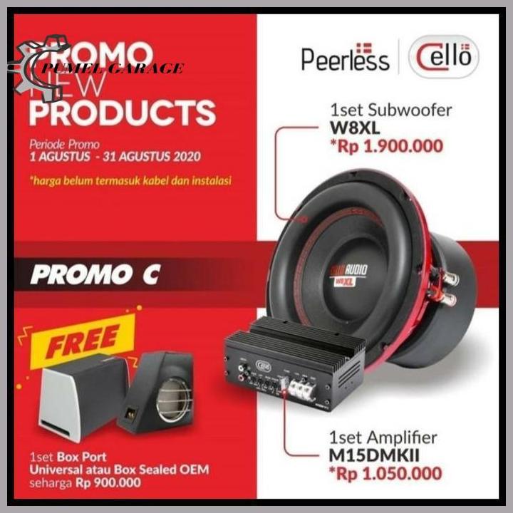 All New Fortuner 2016 - 2022 Cello W8Xl Subwoofer Double Coil Terbaru