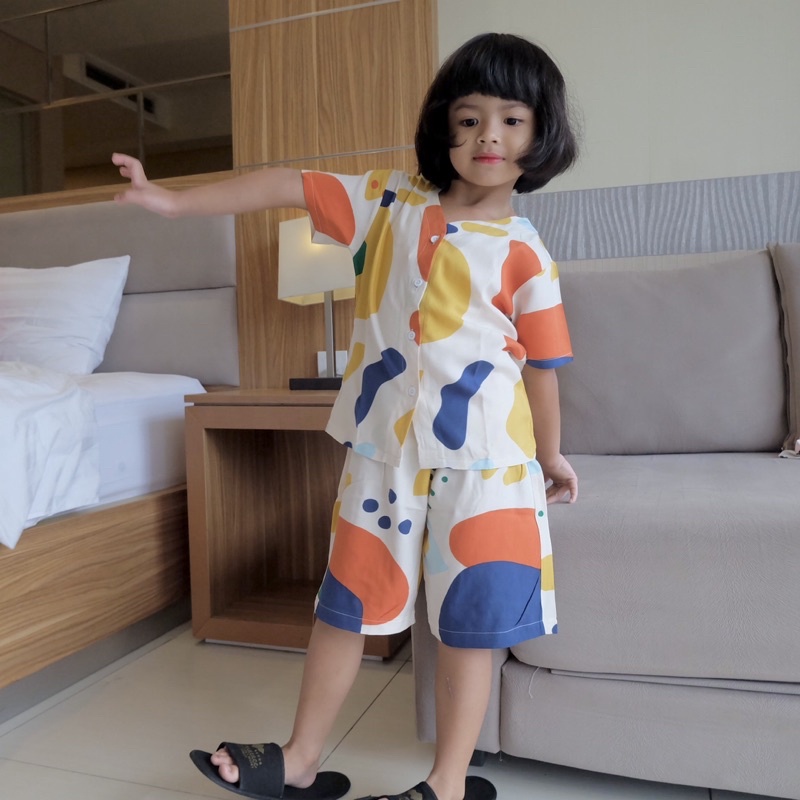 SETELAN IBU DAN ANAK ONESET CURLY PAJAMAS ONESET