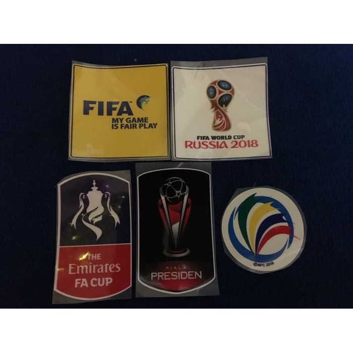 PATCH PRINTING WORLD CUP, FA CUP, PIALA PRESIDEN, AFC CUP