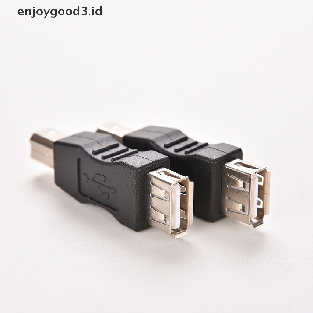 (Rready Stock) 2 Pcs Adaptor Converter USB Type A Female Ke USB Type B Male (ID)