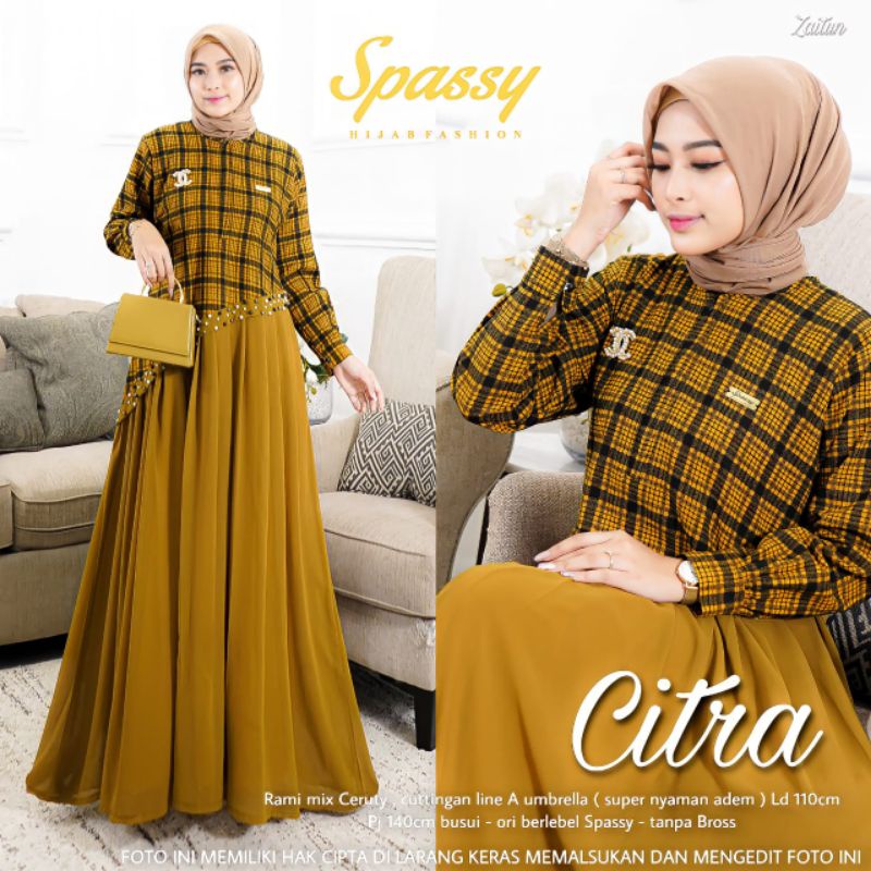 SYEFRI SET ORI SPASSY /DRESS KEKINIAN)/POPULER/ TERMURAH