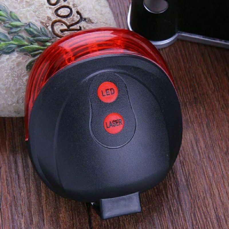 Lampu LED belakang merah sepeda gowes 4 mode recharge usb kelap kelip ontel