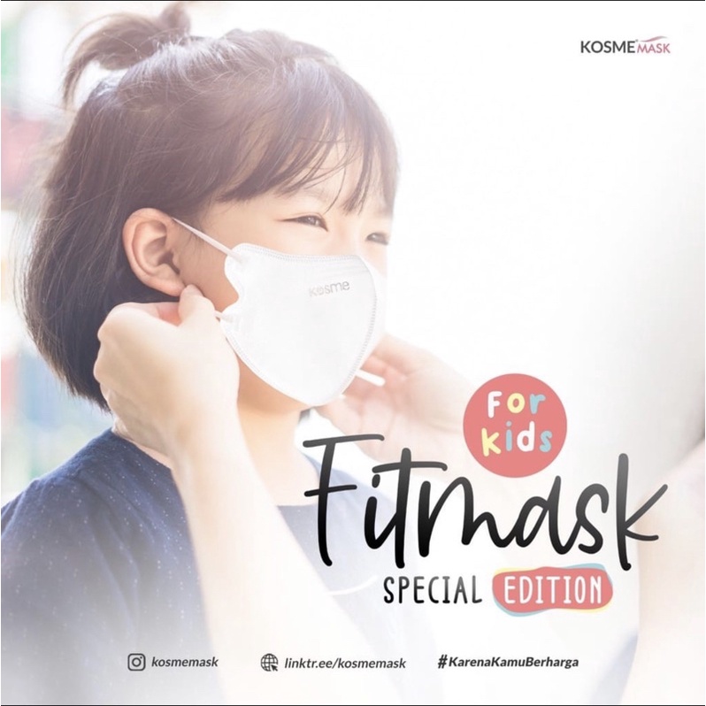 MASKER FITMASK KIDS KOSMEMASK NANO SILVER SPECIAL EDITION - KOSMEMASK