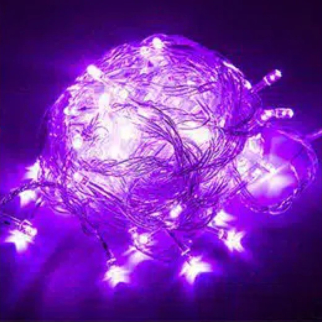 ☛TK☚ Lampu Tumblr 10 Meter 50 LED Non Box Packing OPP Hias Lebaran Dekorasi Kamar RGB Import E009 E018