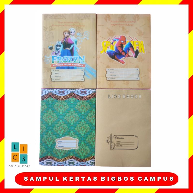 

Sampul Buku Boxy Bigbos Campus Sampul Kertas Motif dan Polos