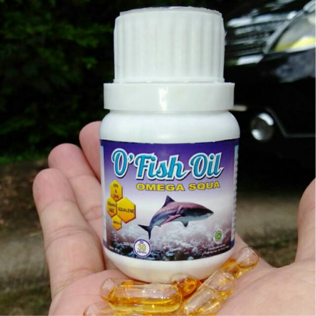 O Fish Oil OMEGA SQUA (10 Botol) Minyak Ikan Hiu Squalene Omega 3