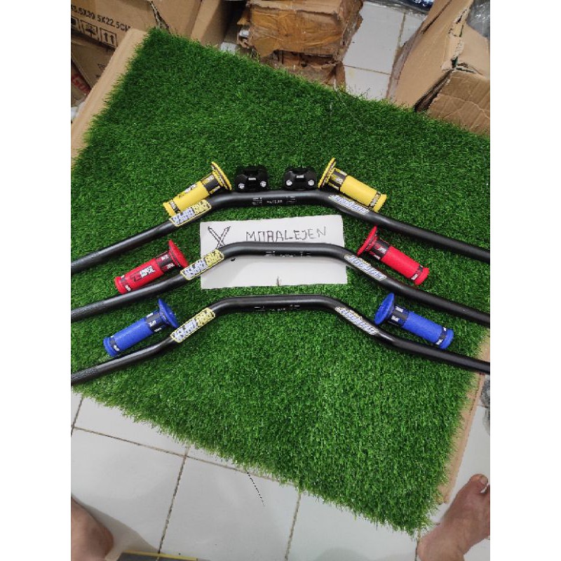 paket stang fatbar protaper contour plus grip protaper tracker xsr w17 klx trail