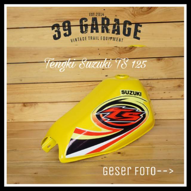 Tengki trail klasik model suzuki TS 125 tangki trail vintage suzuki TS trail jadul trail tua