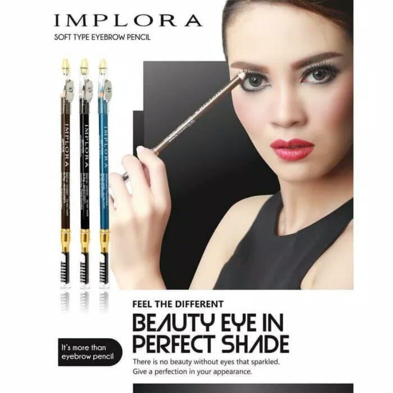 IMPLORA Pensil Alis EYE pencil IMPLORA BPOM aman original