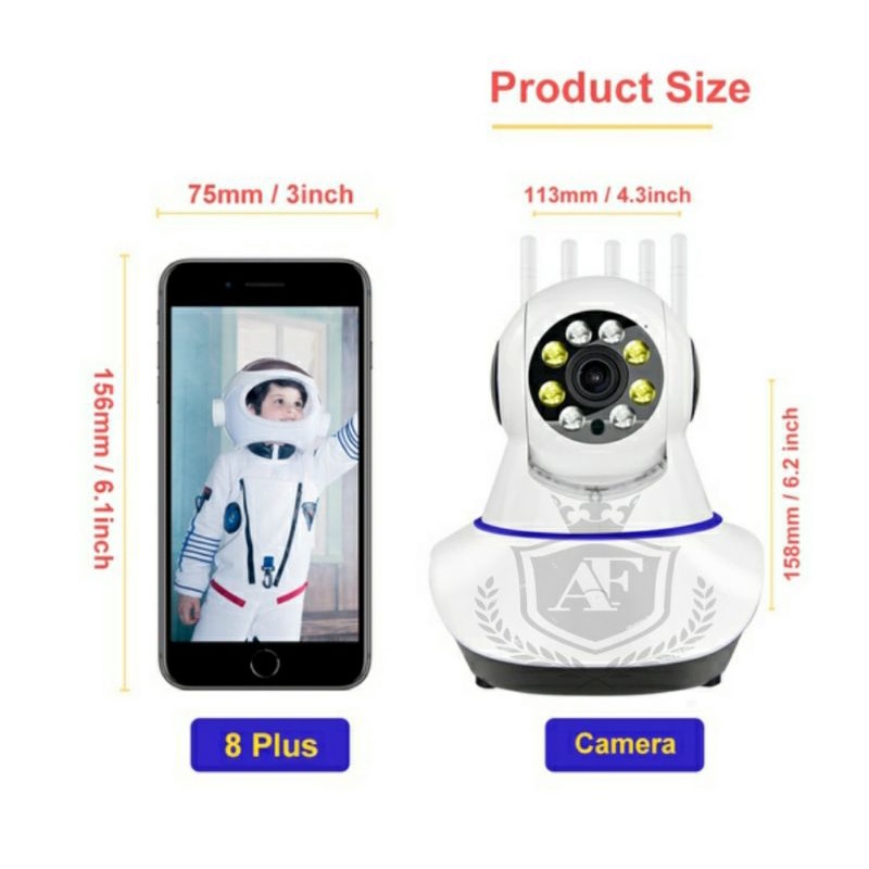 IP CAM CCTV wireless 8MP yoosee 5 antena home security APP YOOSEE