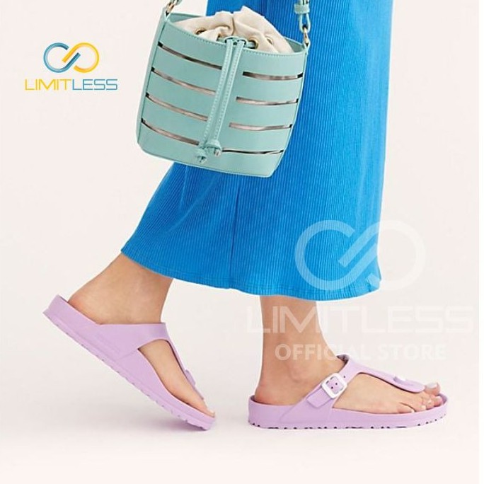 Sandal Jepit Wanita Flat Terbaru Fashionable Sendal Cewek Anti Slip Casual Kekinian Sendal Limitless Birkin