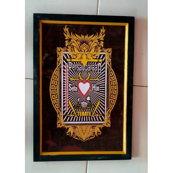 hiasan dinding poster lambang PSHT 02 plus figura termurah