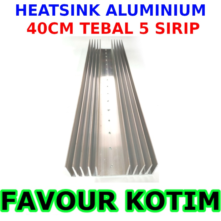 PENDINGIN POWER SANKEN 40 CM 5 SIRIP TEBAL HEATSINK ALUMINIUM FVKOTIM