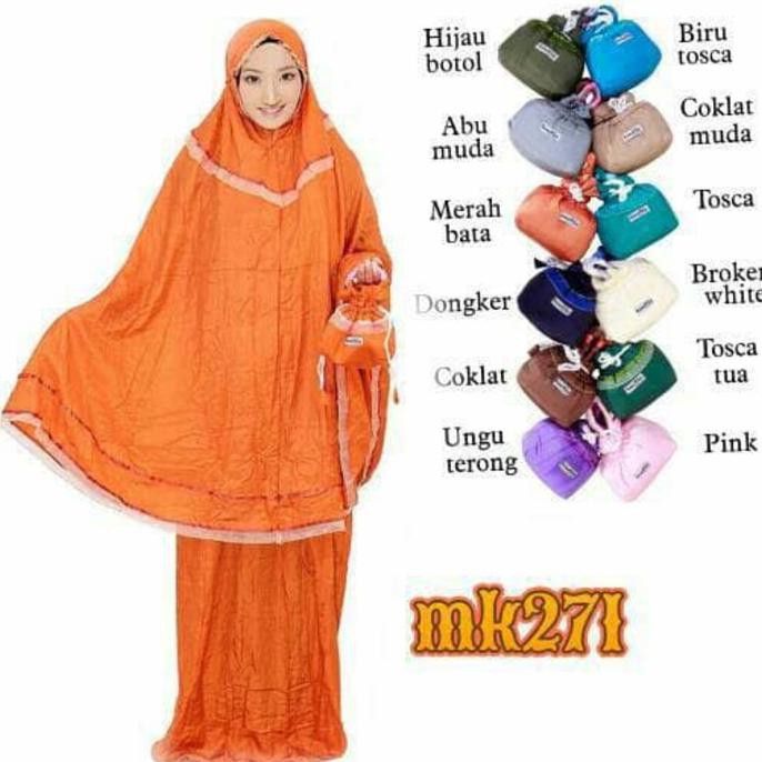 BEST QUALITY mukena  murah Cantik traveling Tasik  Parasut loufie pita TERLARIS