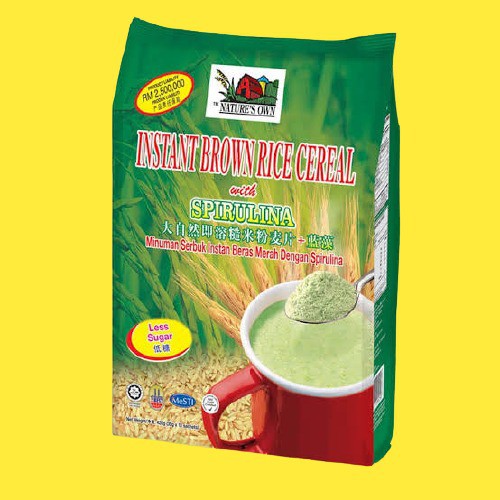 

Sereal Spirulina Instant Brown/Spirunila Cereal (Ori-Hijau)
