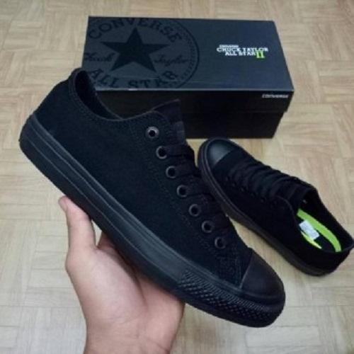 sepatu all star full black