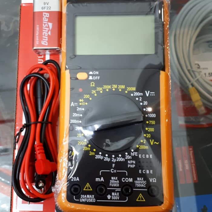 B2B3012 Digital Multimeter Multi Tester Dt- 9205A Avo Meter Dt-9205A S54D01
