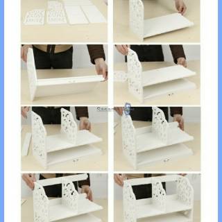  Rak  Buku  Shabby Chic Desktop Storage Rack Vintage Rak  Meja 