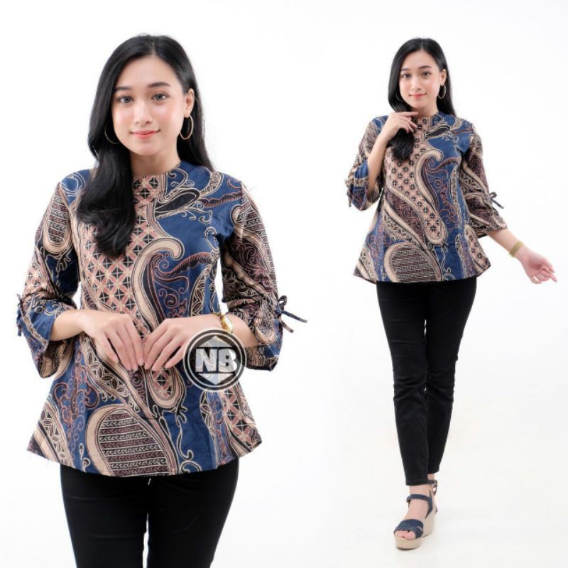Atasna Batik Wanita PPBTK07 Modern Batik Cassual Atasanbatik Wanitabatik /Atasanwanita/BATIK-15