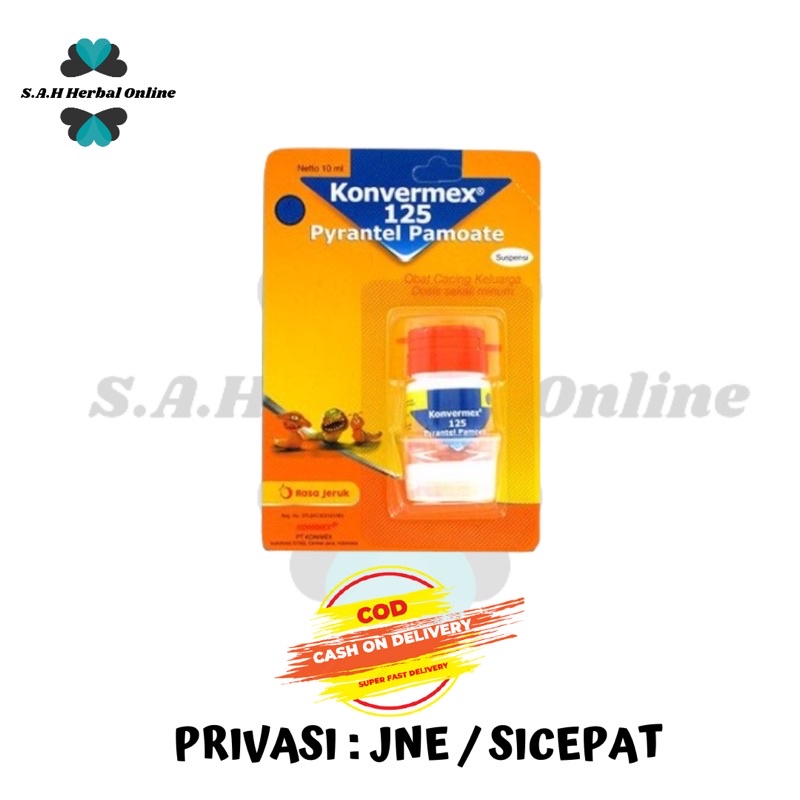 

Konvermex Sirup Suspensi 125 mg 10 ml