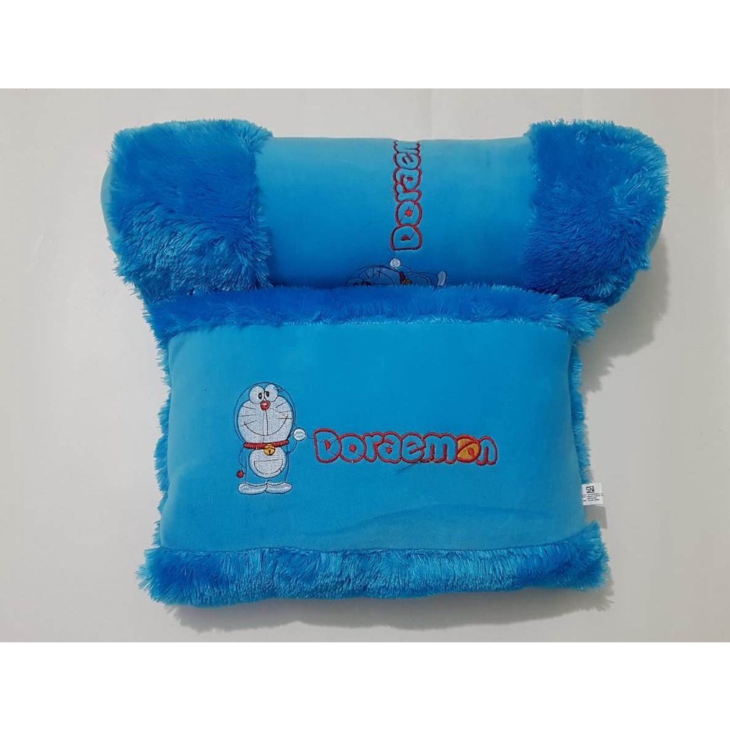 Bantal Karakter Doraemon Tazmania Hello Kitty Keroppi Mickey Mouse Bulu Lasfur Halus Ukuran Dewasa &amp; Anak - anak