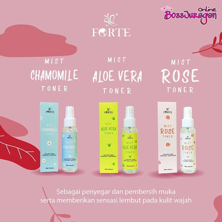 (BOSS) SYB Face Mist Toner | Water | Aloe Vera Chamomile Rose Face Mist 100ml