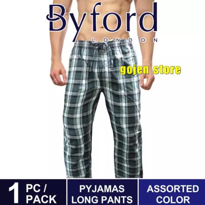PYJAMAS LONG PANT celana tidur pria panjang piama kolor kotak dalaman