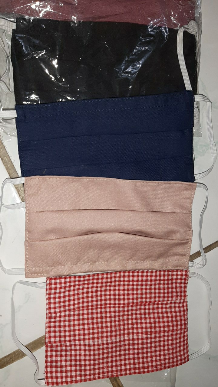 3 Pcs Masker Cotton 3 In 1 (bisa Isi Tissue)