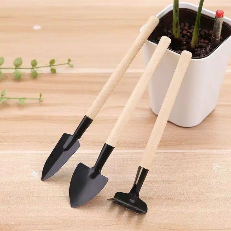 SALE - mrcaisen Sekop Skop garukan cangkul set mini 3in1 alat berkebun tanam garden