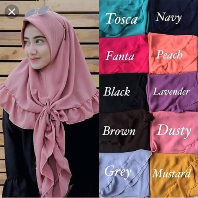 NEW ISI 10 PCS Segitiga Instan Rempel Diamond SUPLIER MURAH HIJAB ...