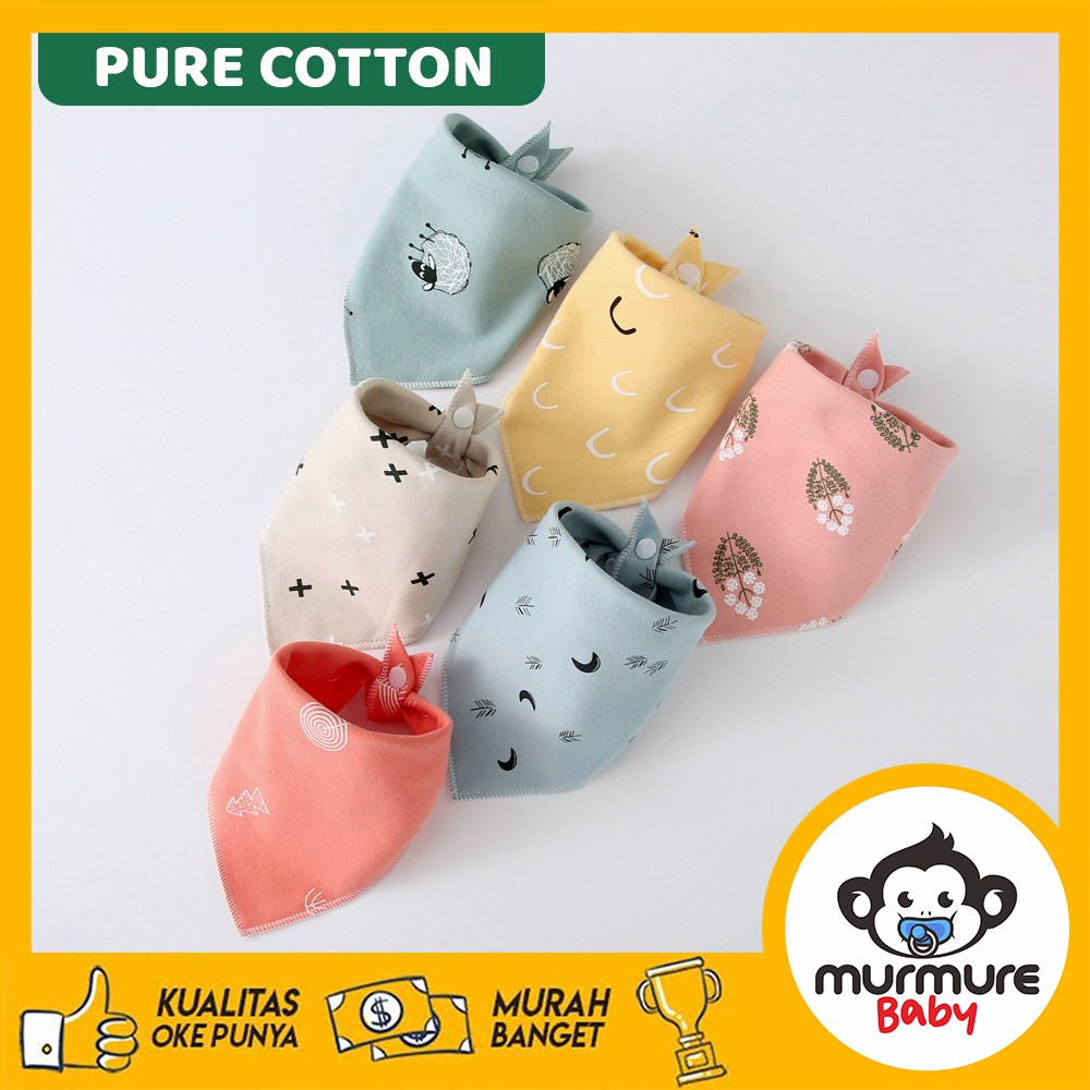 MURMURE.BABY | SLABBER CELEMEK SEGITIGA BAYI ANAK / BIB BAYI / SLABBER BAYI