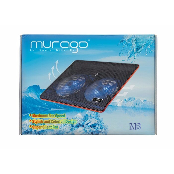 Cooling Pad Murago M8 2 Fan  Fan Notebook  Kipas Pendingin Laptop