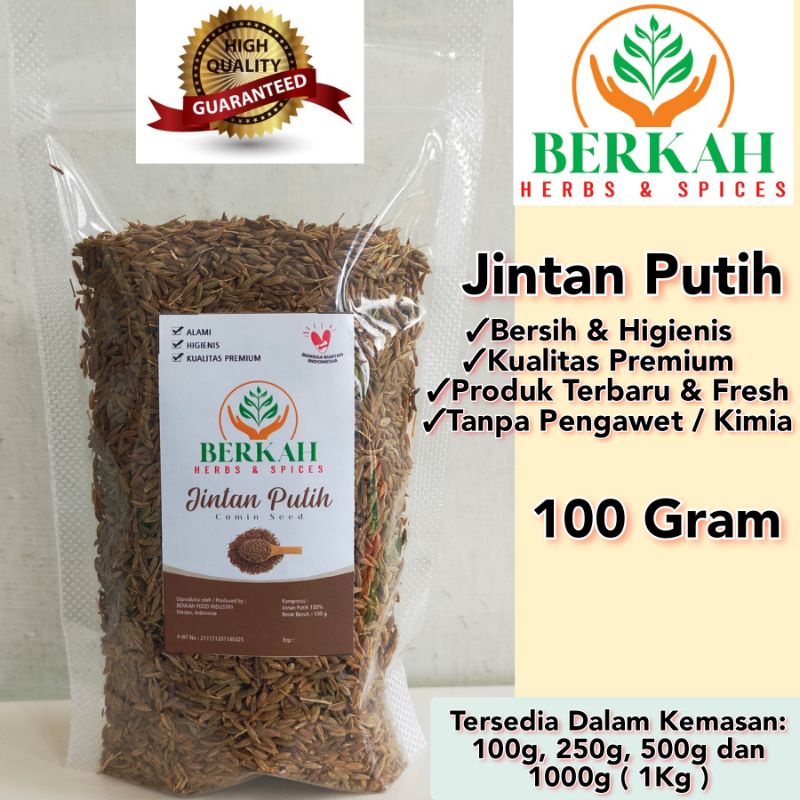 

Jintan Putih Halus 100G White Cumin Seeds Kualitas Premium Terbaik