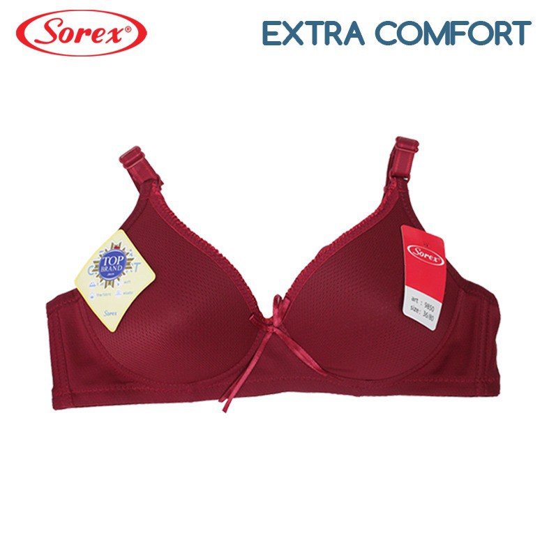 BH Sorex 9850 Bra Tanpa Kawat Asli Super Soft Basic Polos