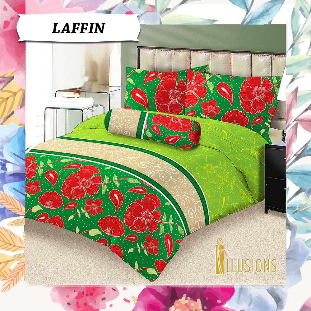 BEDCOVER ILLUSIONS KING UKURAN NO. 1 (180x200 CM) - LAFFIN