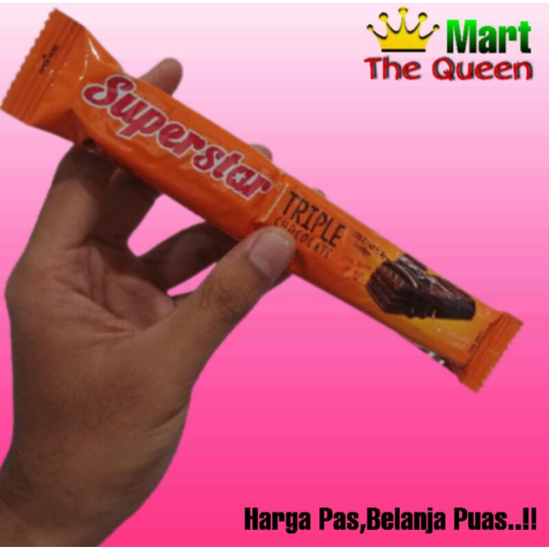 

ECER - SUPERSTAR TRIPLE Wafer coklat 18gr/pcs