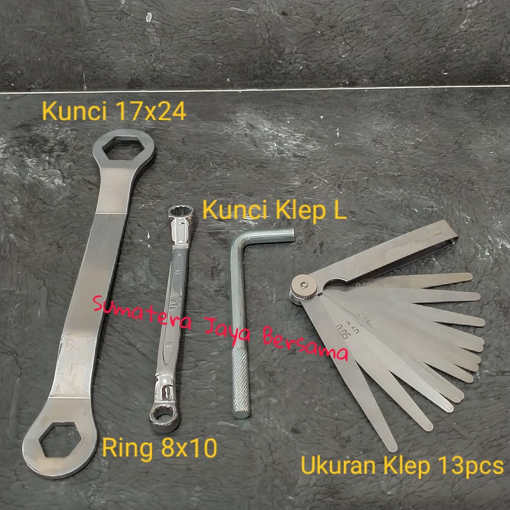 Kunci klep set Kunci setel klep set 4 pcs Paket kunci stel klep motor set 4pcs
