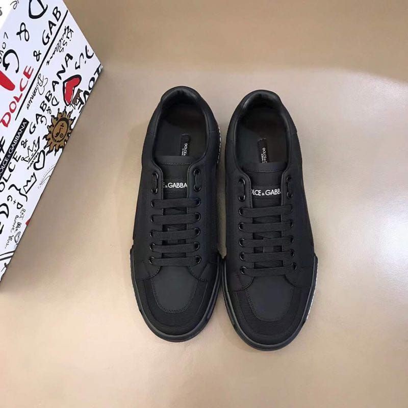 sepatu dolce gabbana sneaker mirror quality D&amp;G shoes hitam kets