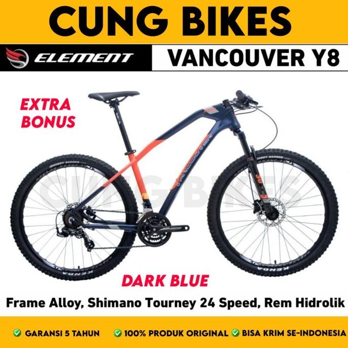 SEPEDA GUNUNG 27.5 INCH MTB ELEMENT POLICE VANCOUVER Y8 REM HIDROULIC FDGDF34545
