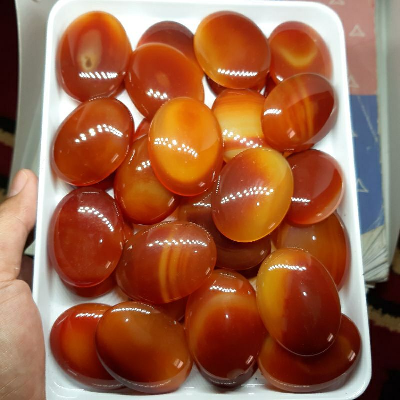 Natural Batu akik orange chalcedony jumbo buat liontin