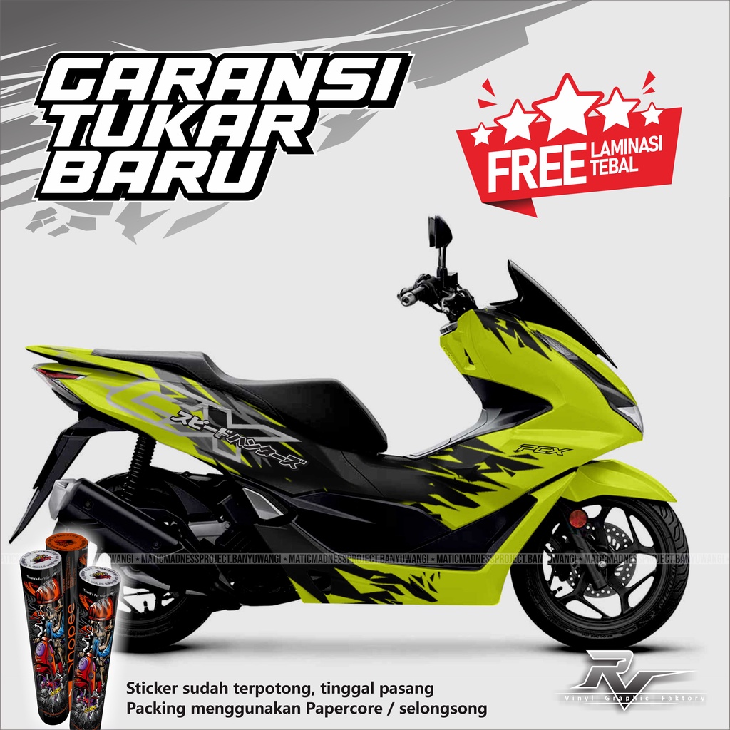 decal stiker Custom motor New pcx 160 pcx 150 Full body striping aksesoris motor