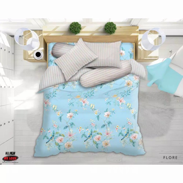 Sprei T30 King My Love Flore 180x200x30 cm