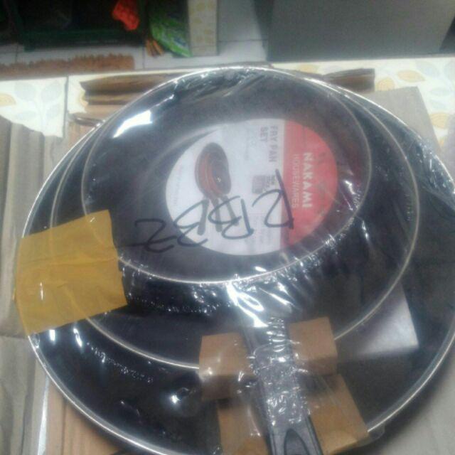 Wajan Fry Pan Set Nakami Set Teflon Wajan Set Wajan Anti Lengkat Wajan Murah Wajan Teflon 1.100gr