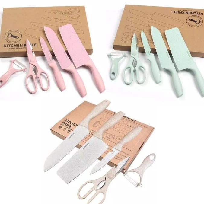 

Pisau Dapur Set 5 In 1 Gunting Dan Peeler Pisau Set Lengkap Marfazizi
