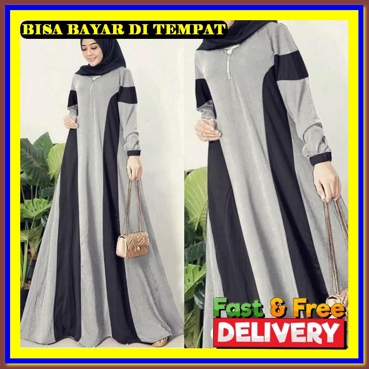 Gamis Wanita Polos Gsmis Kekinian Baju Gamis Terbaru 2022 Pakaian Wanita Muslim Fashion Muslimah Bju