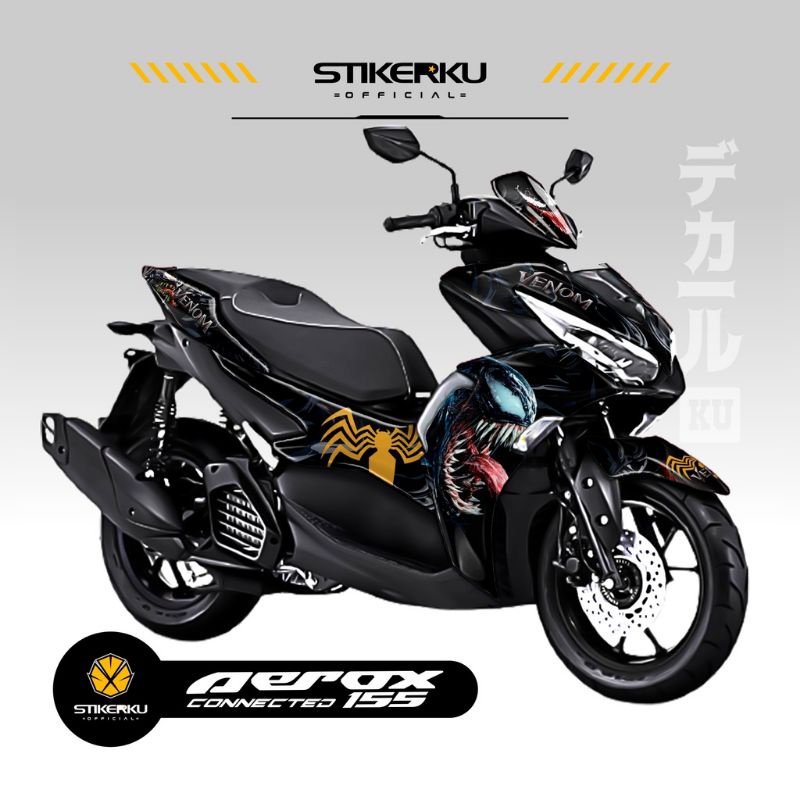 decal aerox new 2021 / stiker motor aerox new / striping aerox 2021