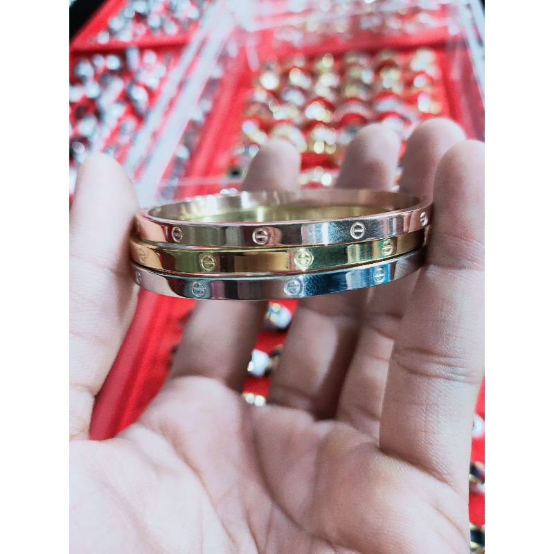 gelang titanium cartier 3 warna