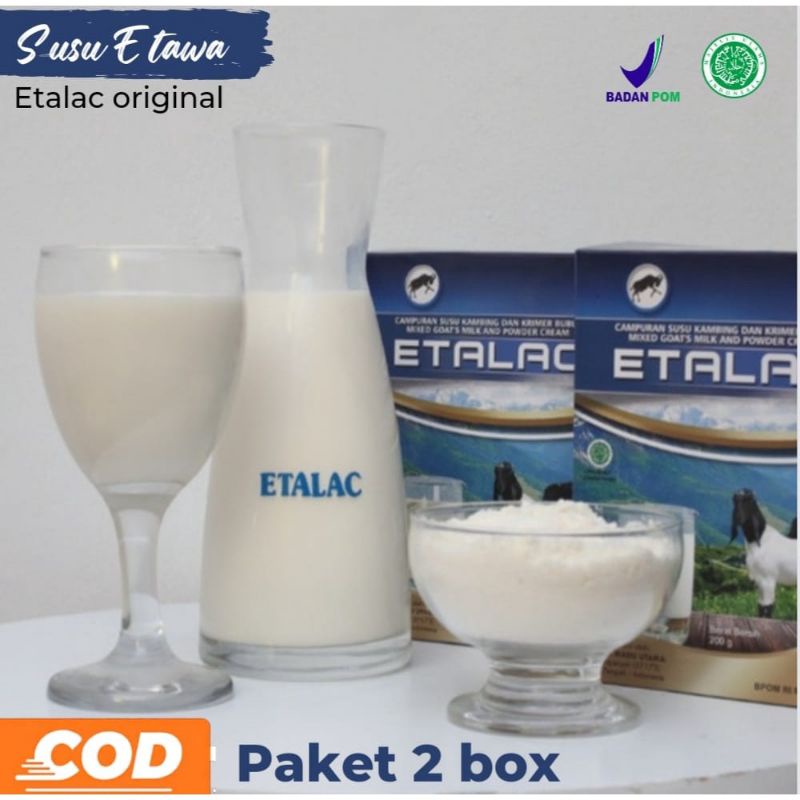 

SUSU KAMBING ETAWA ETALAC 200G (PEKET 2 BOX)